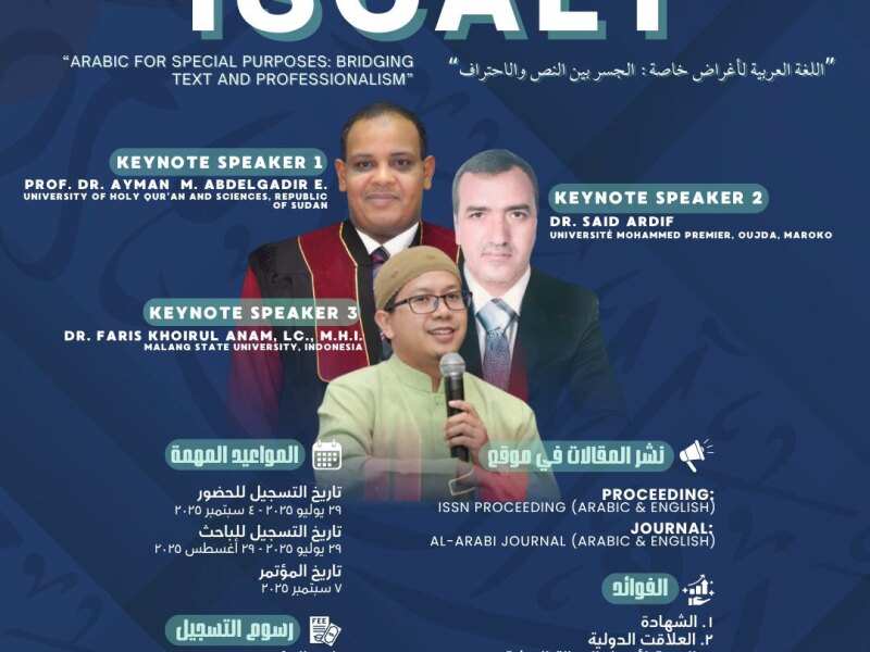 International Students Conference on Arabic Language And Teaching (ISCALT) 2025