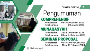 Info Ujian Rutin Fakultas Tarbiyah Periode I Tahun 2026