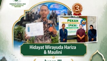 Mahasiswa PBA Raih Juara III Debat Bahasa Arab