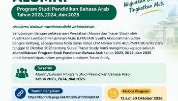 Prodi PBA Ajak Alumni Isi Tracer Study 2026