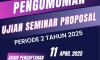 Pengumuman Pelaksanaan Seminar Proposal periode II Tahun 2025